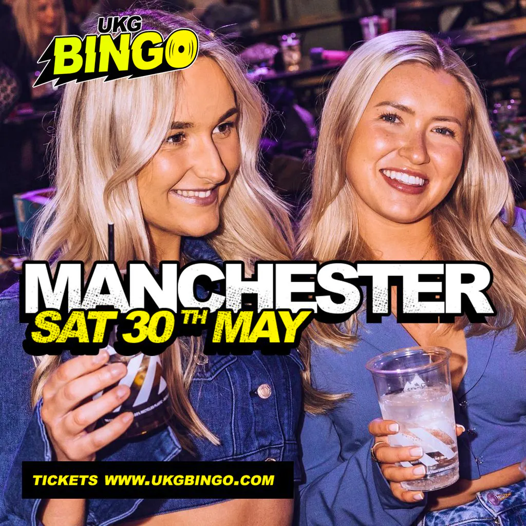 UKG BINGO Sat 30th May Manchester at Ark Manchester 