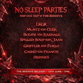 NO SLEEP PARTIES: NSP 002 - 360° @ The Beehive