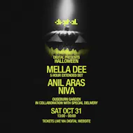 Digital Presents Halloween: Mella Dee, Anil Aras, Niva at Ouseburn Garden