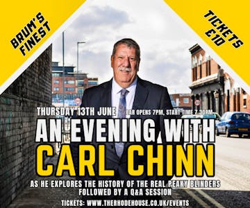 An Evening with Carl Chinn at The Rhodehouse in Sutton Coldfield