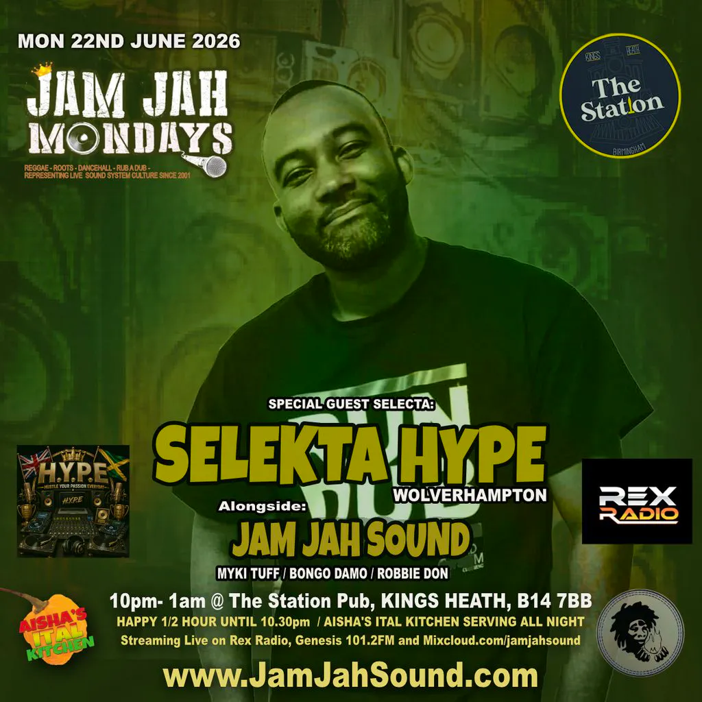 Jam Jah Mondays ft Selecta Hype at The Station Pub