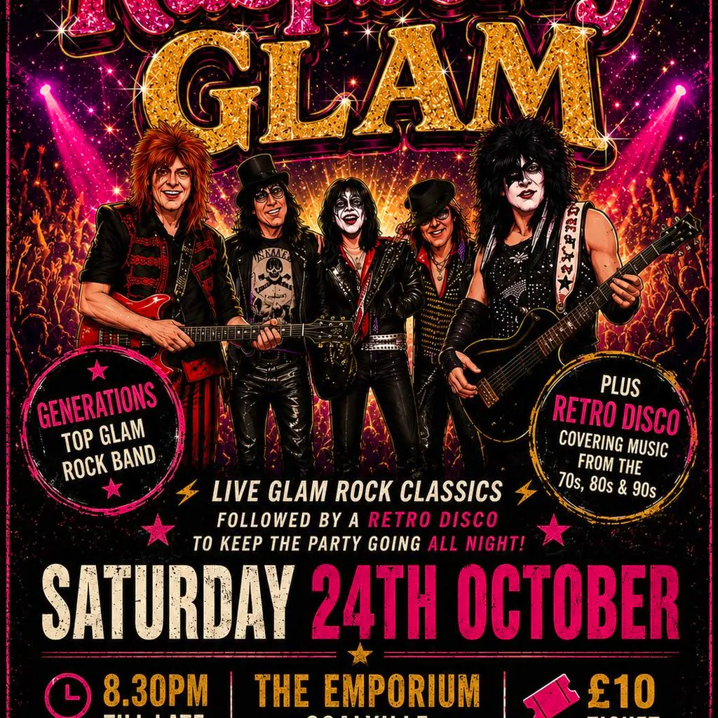 Andy & Gaynor present Raspberry Glam at The Emporium