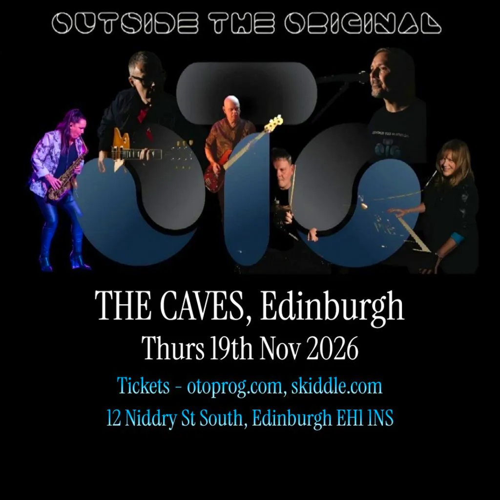 Outside The Original Prog Classics Show at The Caves, Edinburgh