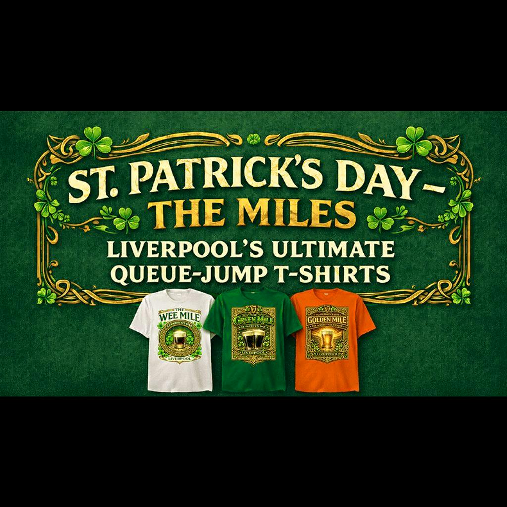 The Green Mile St Patrick's Day- Queue Jump T-shirts 30+ Venues! at Einstein Bier Haus