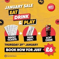 Eat, Drink & Play - Buzz Bingo Fenton (29/01/26) at Buzz Bingo Fenton
