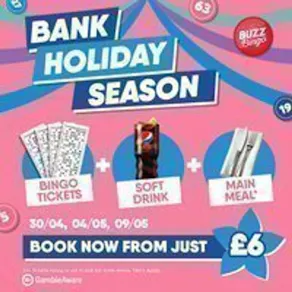 Bank Holiday Season - Buzz Bingo Castleford Town 04/05