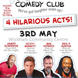 Stitches Comedy Club Wickham Tickets | The Wickham Centre Wickham  | Fri 3rd May 2024 Lineup