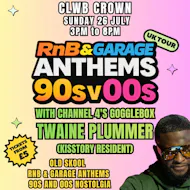 R&B vs Garage - 90s & 00s Anthems - Merthyr Tydfil at Clwb Crown