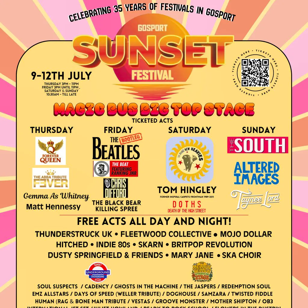 Gosport Sunset Festival 2026 at Walpole Park