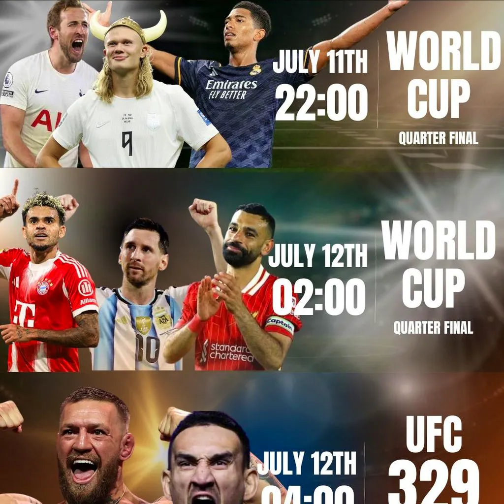THE ULTIMATE ALL-NIGHTER: World Cup Quarter Finals & UFC 329 at The Bread Shed