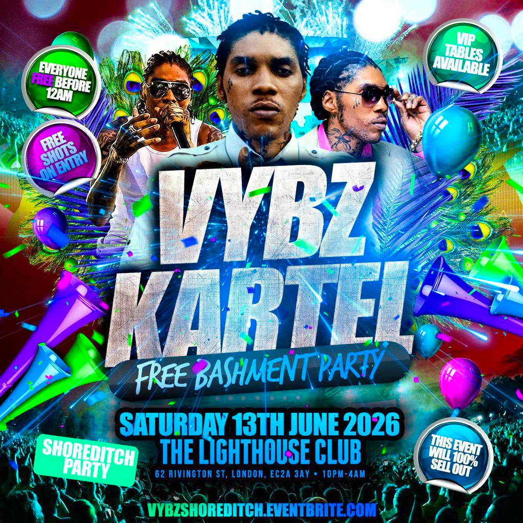 Vybz Kartel - Free Bashment Party - Everyone Free Before 12AM at The Lighthouse Bar And Club