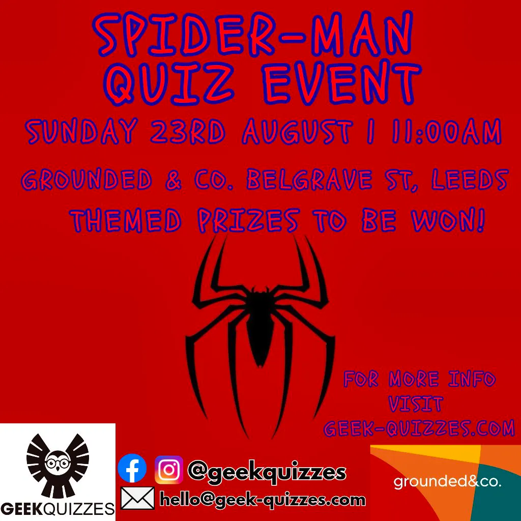 Spider-Man Quiz Event at Grounded And Co