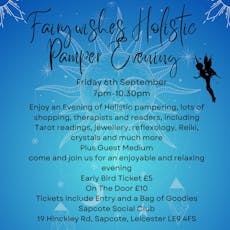 Fairywishes Holistic Pamper Evening at Sapcote Club