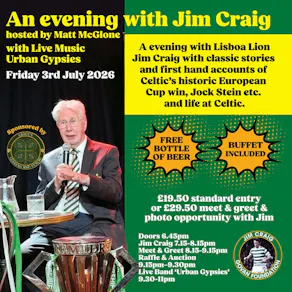An Evening with Lisboa Lion Jim Craig hosted by Matt McGlone