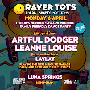 Raver Tots Mini Fest Birmingham with Artful Dodger