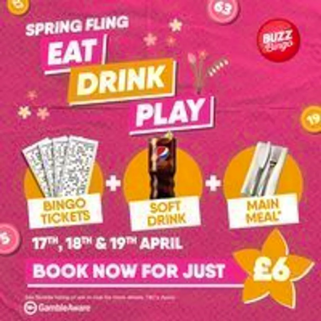 Spring Fling Tickets - Buzz Bingo Washington 19/04 at Buzz Bingo Washington