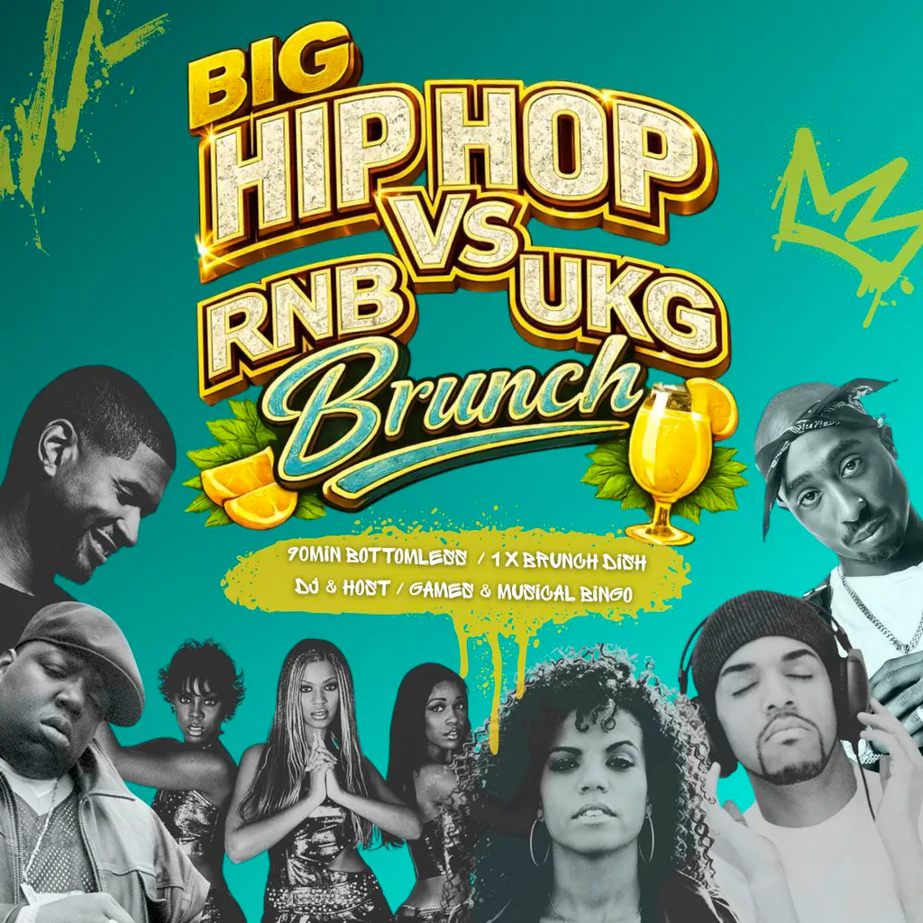 Big Hip-Hop, RnB, and UKG Bottomless Brunch at Big Belly Comedy Club