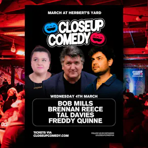 CLOSEUP COMEDY at Herbert's Yard with Bob Mills + Brennan Reece!