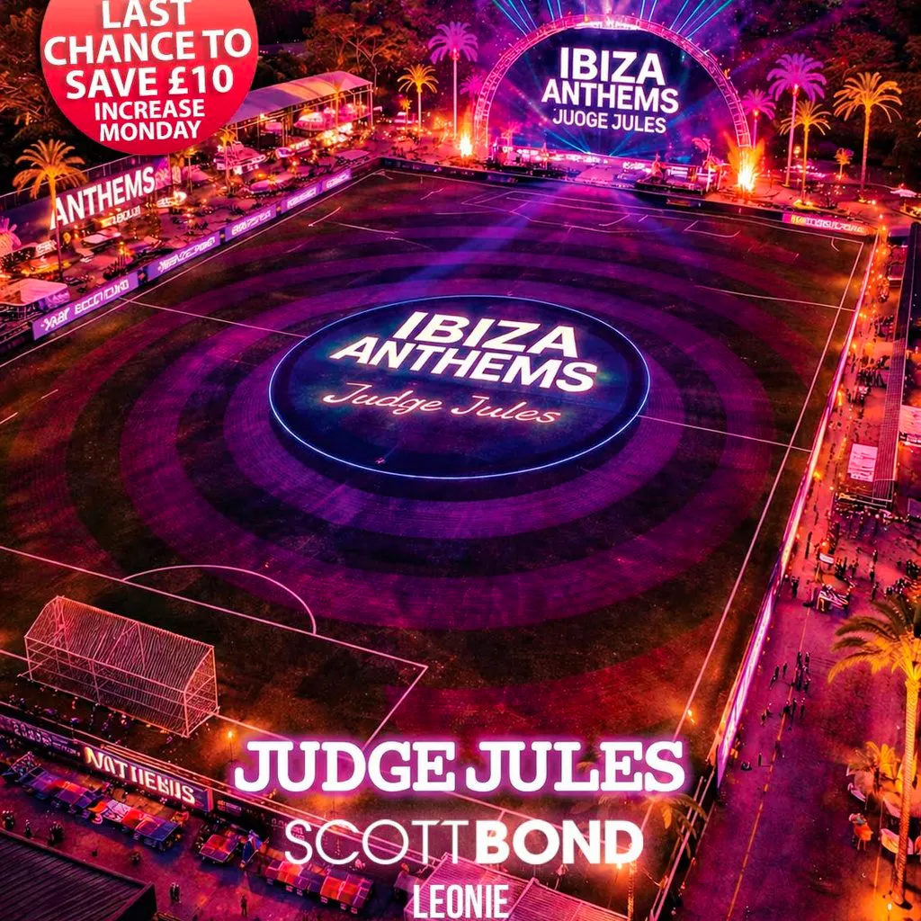 Ibiza Anthems With Judge Jules, Scott Bond & Leonie at Ilkeston Town FC