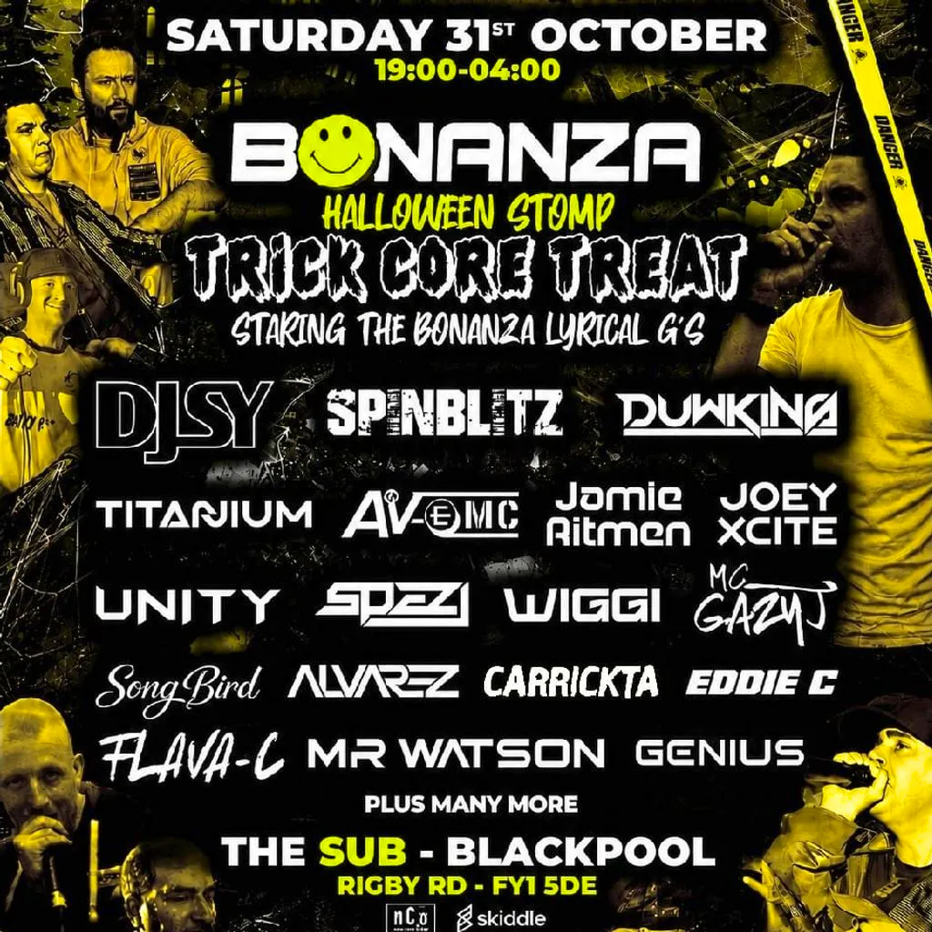 Bonanza Blackpool Halloween stomp by the sea at The Sub