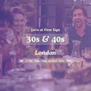 30s&40s Singles Night at Tattershall London| Love at First Sign