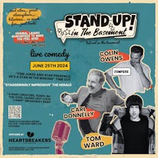 Stand Up in the Basement Comedy - Carl Donnelly | Tom Ward at Heartbreakers