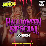 UKG BINGO Sat 31st October London Halloween special at Duo Clapham