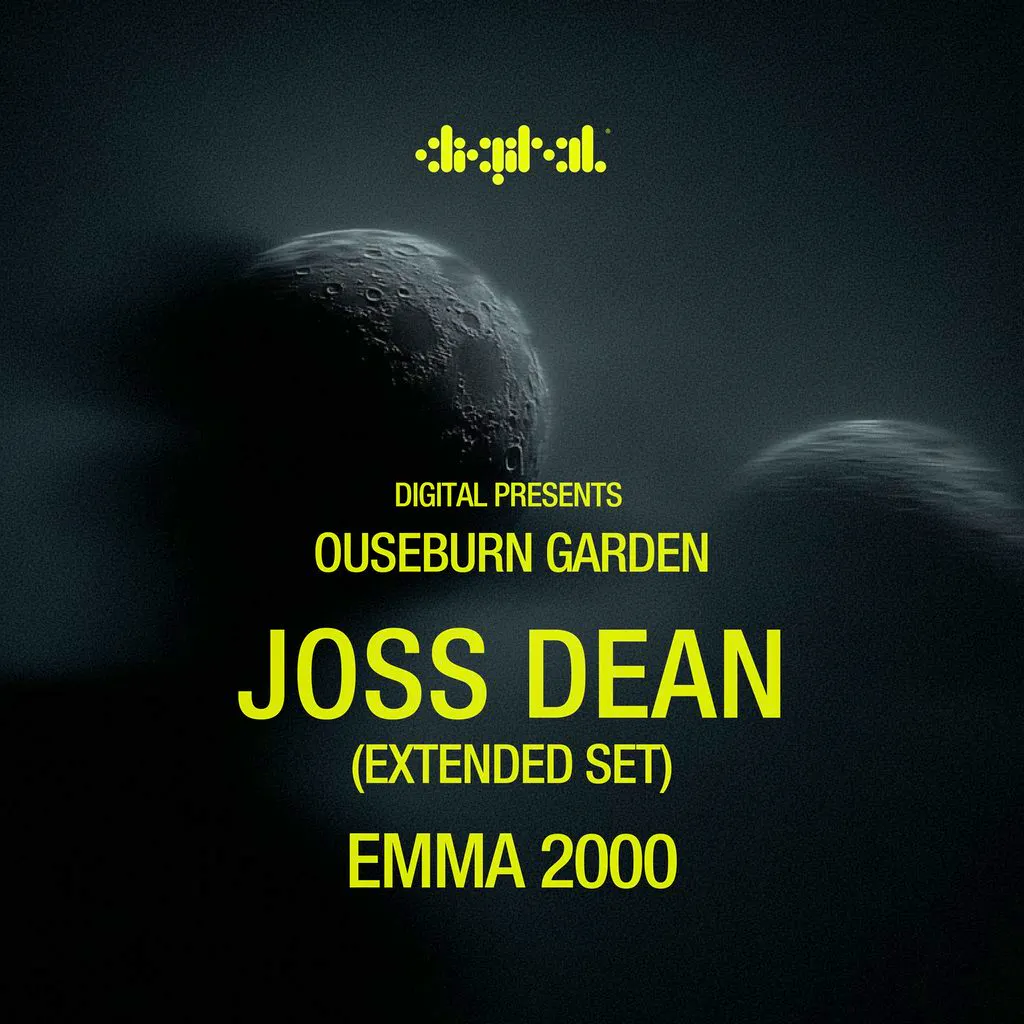 DIGITAL Presents: Joss Dean @ Ouseburn Garden at Ouseburn Garden