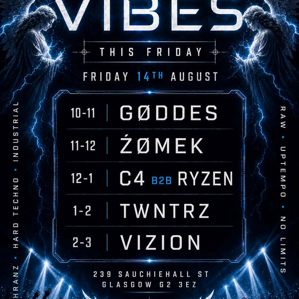 Hunt Hard Techno/Industrial Night at Vibes Glasgow