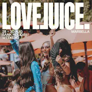 LoveJuice Pool Party at Mogli Marbella - Bank Hol Sat 29 August at Mogli Marbella