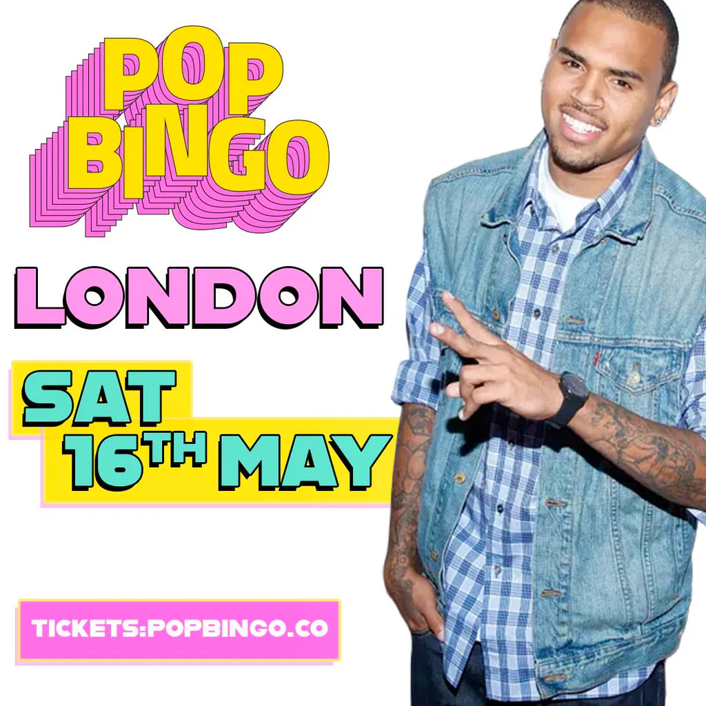 POP Bingo Saturday 16th May London at Duo Clapham