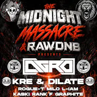 The Midnight Massacre & RAWDNB Presents AGRO KRE & DILATE at The Loft Southampton