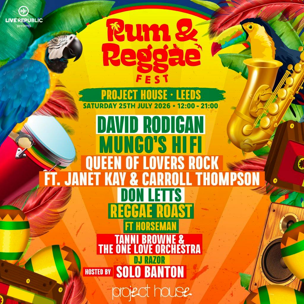 Rum & Reggae 2026 | Project House, Leeds at Project House