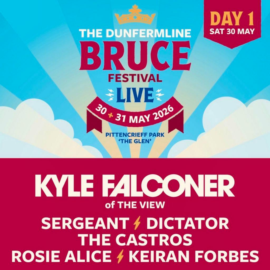 The Dunfermline Bruce Festival Live '26 - Day One at Pittencrieff Park