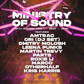Amtrac, CRi (DJ Set), Dmitry Molosh & more