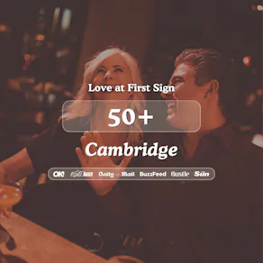 50+ Singles Night at Tivoli Cambridge| Love at First Sign