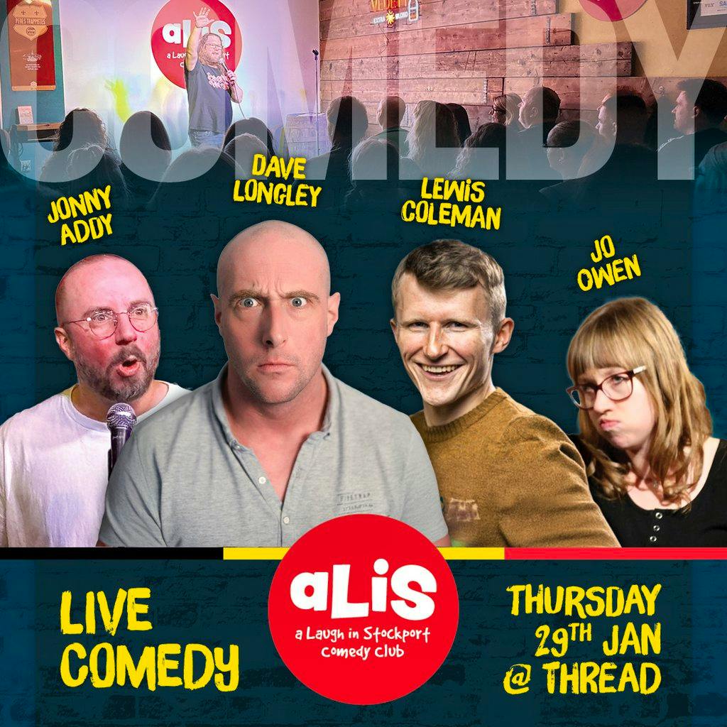 A Laugh In Stockport Comedy Club: Thurs 29 January at Thread