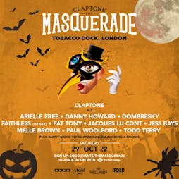 Claptone: The Masquerade - Halloween Indoor Festival Tickets | Tobacco Dock LONDON  | Sat 29th October 2022 Lineup