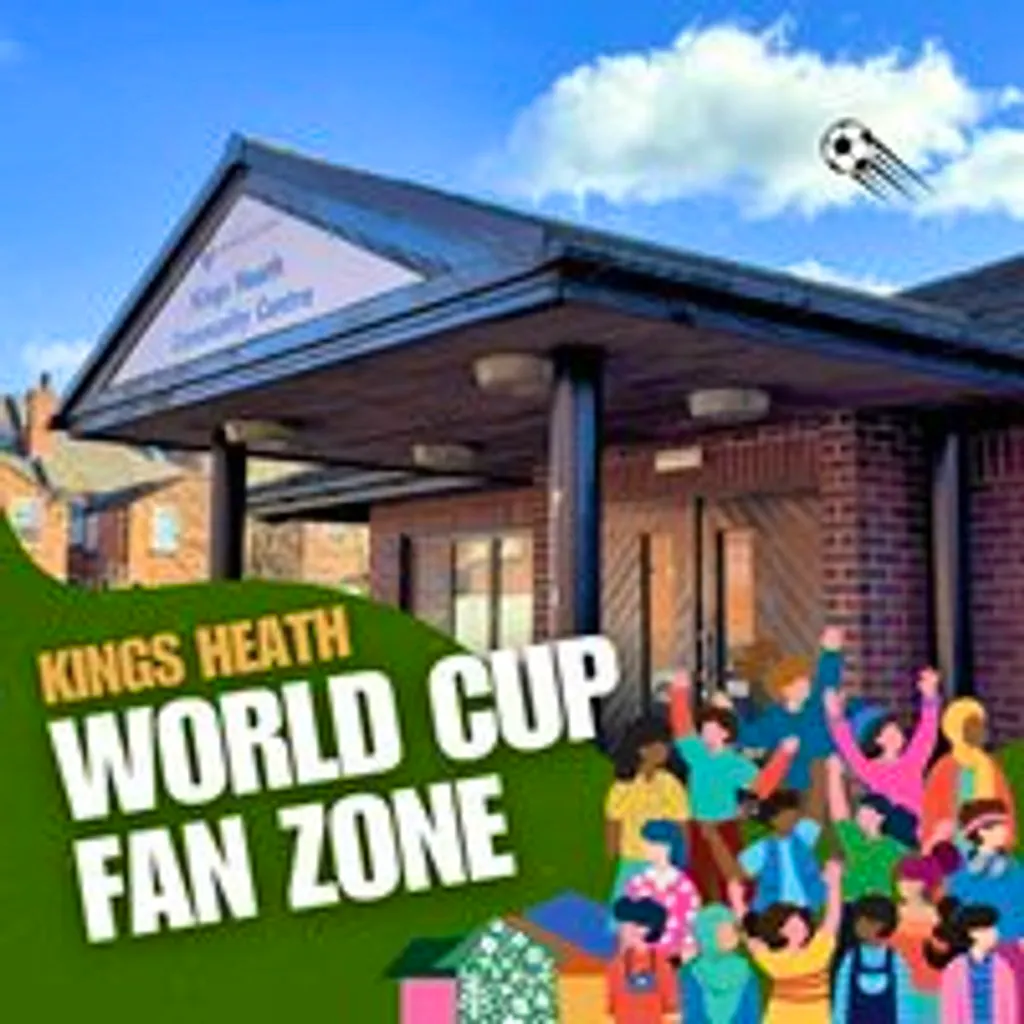 World Cup Fan Zone - England in the Round of 32 at Kings Heath Community Centre