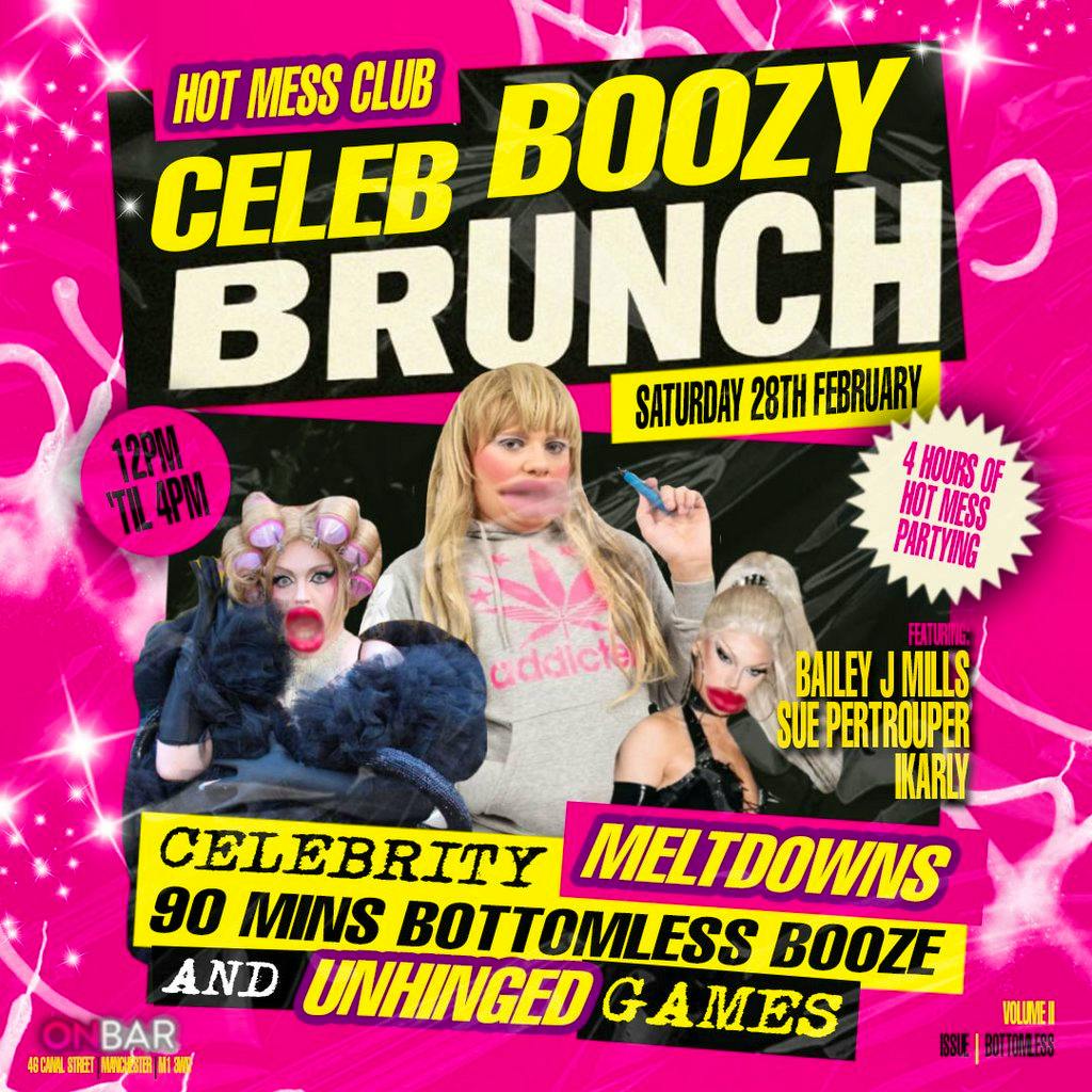 Celeb Boozy Brunch at OnBar Manchester
