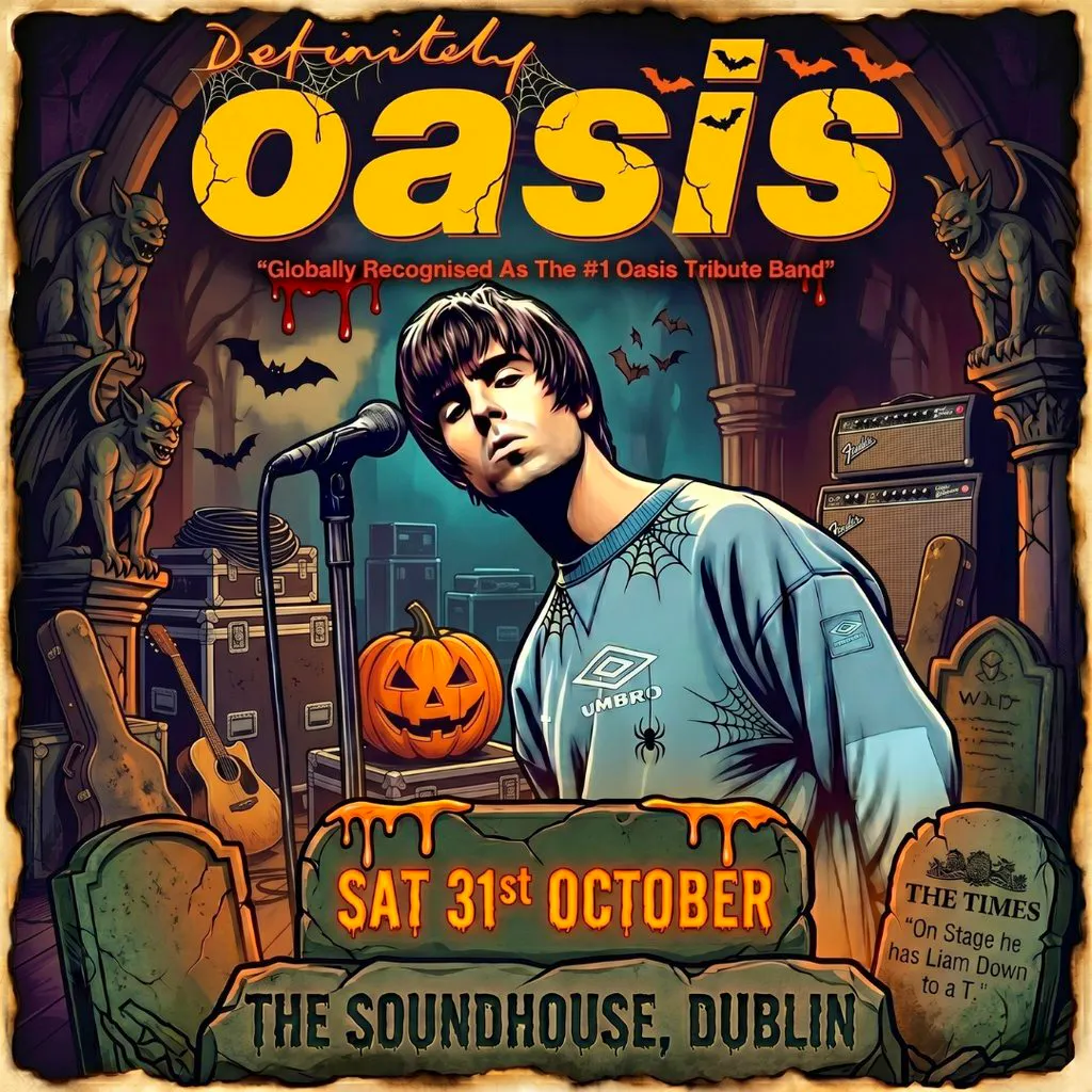 Definitely Oasis - Dublin Haloween at The Soundhouse Dublin