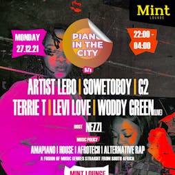 PIANO IN THE CITY Tickets | Mint Lounge Manchester  | Mon 27th December 2021 Lineup