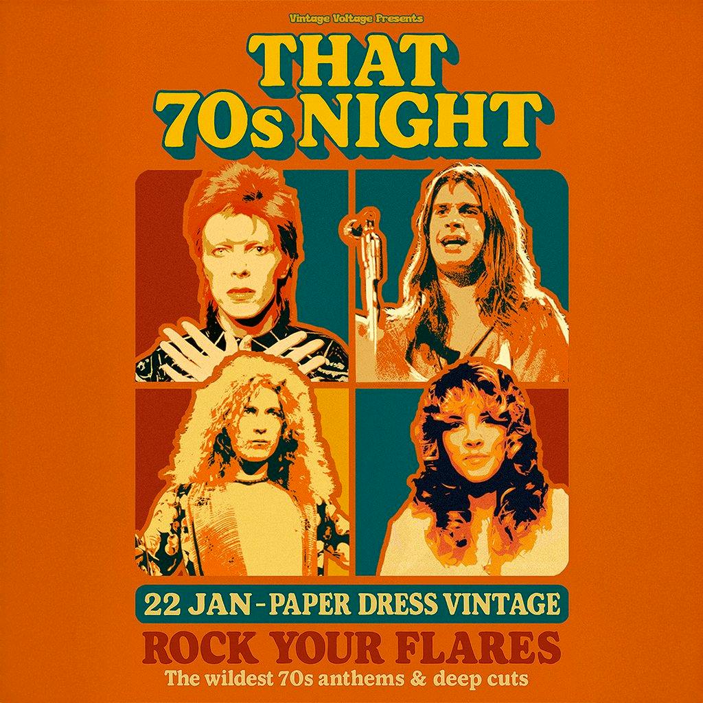 That 70s Night at Paper Dress Vintage