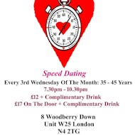Speed Dating. 35 - 45 years. Wednesdays at Creativity In Our Hands: Suzanne Asphall