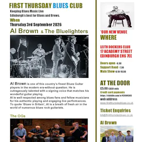 Al Brown and The Bluelighters at the First Thursday Blues Club