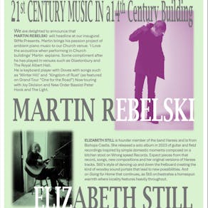 Martin Rebelski and Elizabeth Still play live at StMs