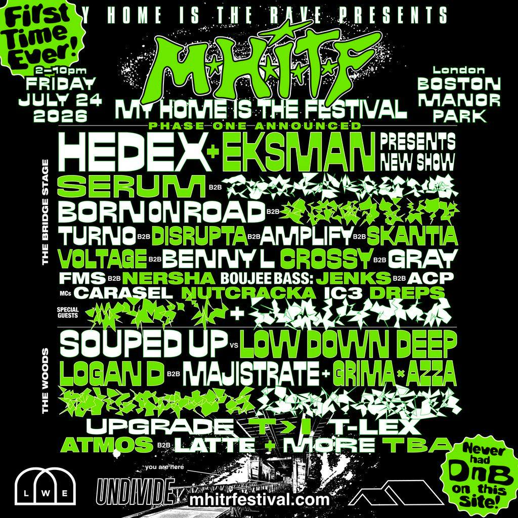 Hedex Presents: My Home Is The Rave Festival at Boston Manor Park