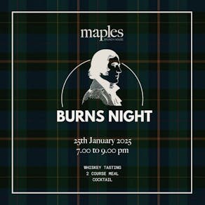 Burns Night Celebration at Maples