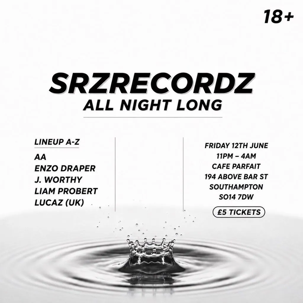 SRZ RECORDZ All Night Long at Cafe Parfait 