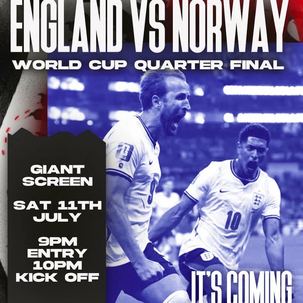 PROJEKT- ENGLAND VS NORWAY FROM 9pm *FREE ENTRY TO PROJEKT AFTER at Home Leeds